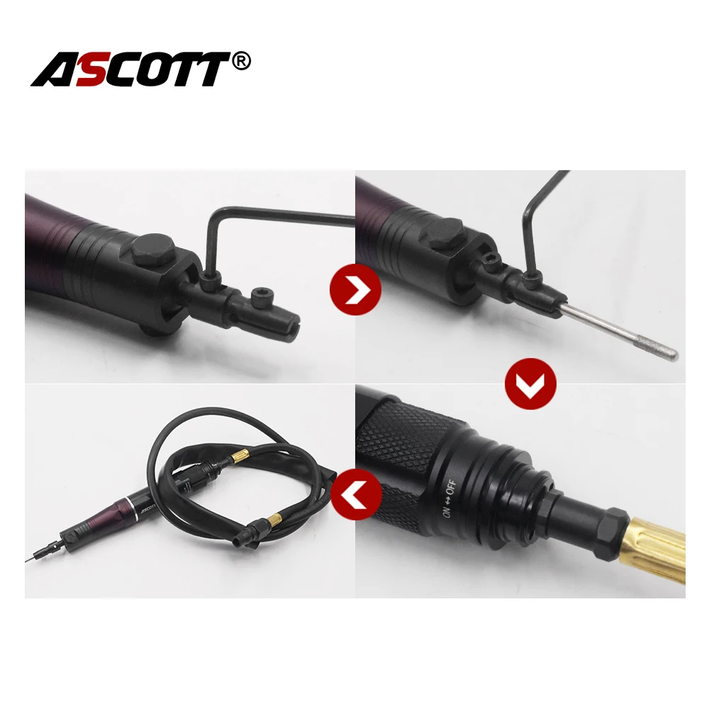 Pneumatic Ultrasonic Grinding Machine 28000RPM Surface Finishing Deburring Polishing Machine Left and Right Sway 0.6MM