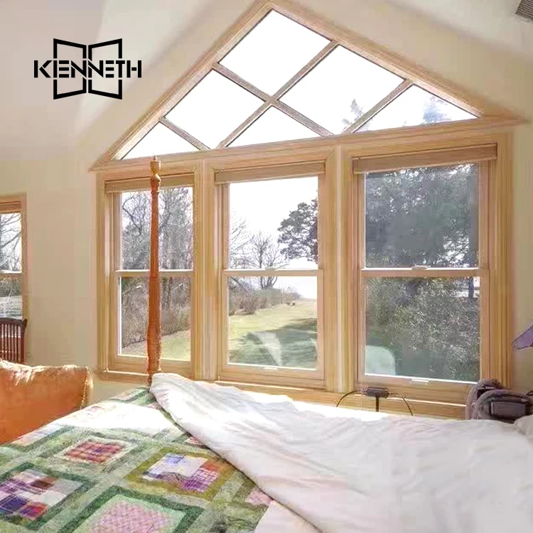 Double glazed aluminum double hung windows waterproof awning window wrought iron vertical awning double hung windows