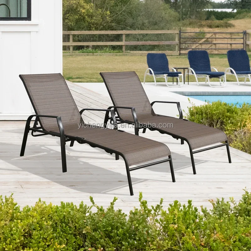 Folding Sun Bed Lounger Lightweight Folding Beach Sun Bed