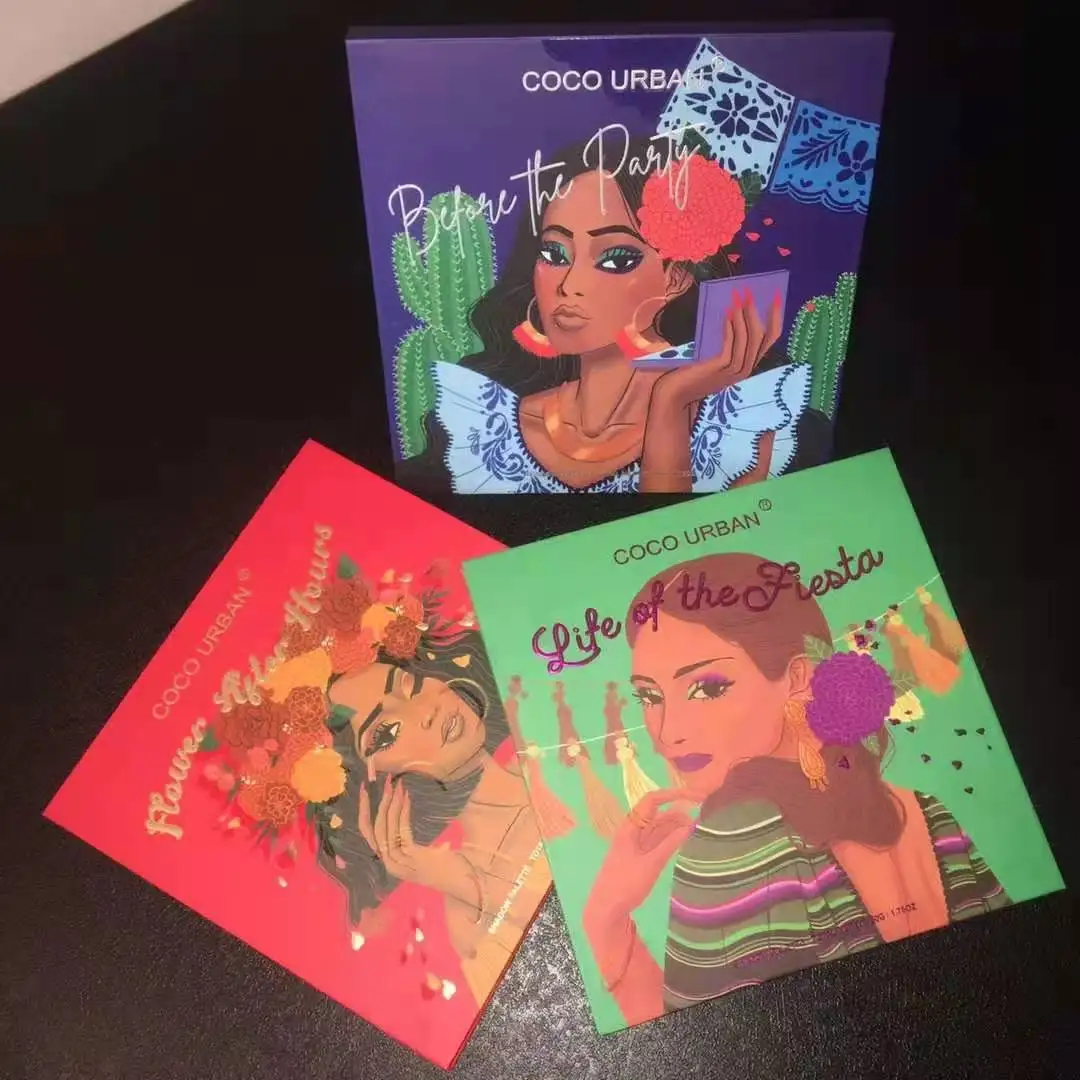 16 colors Beach Girl Trendy Wholesale Vendor high pigmented makeup eye shadow palette best quality maquillaje sombras para ojos