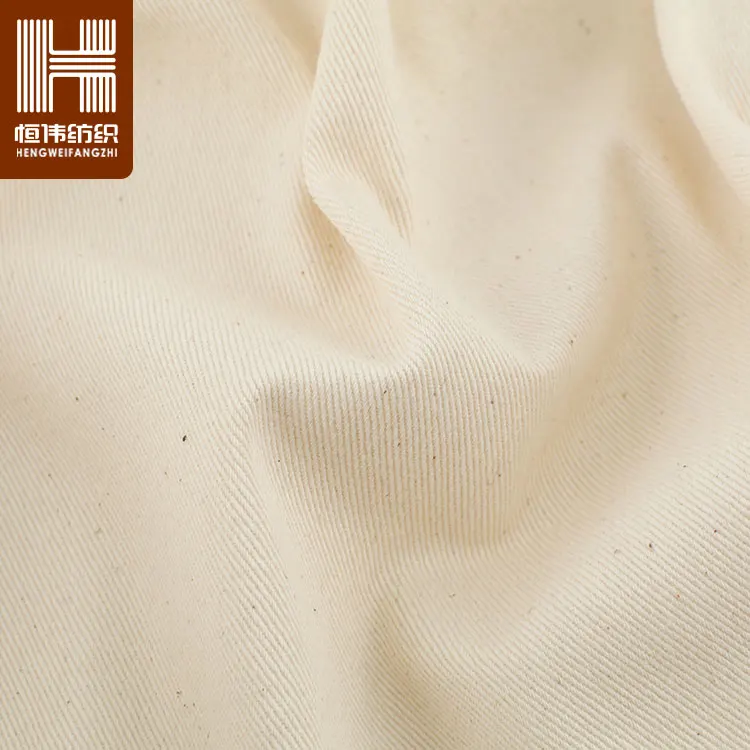 Organic cotton GOTS fabric certificated Canvas Cotton Twill Fabric to make bags