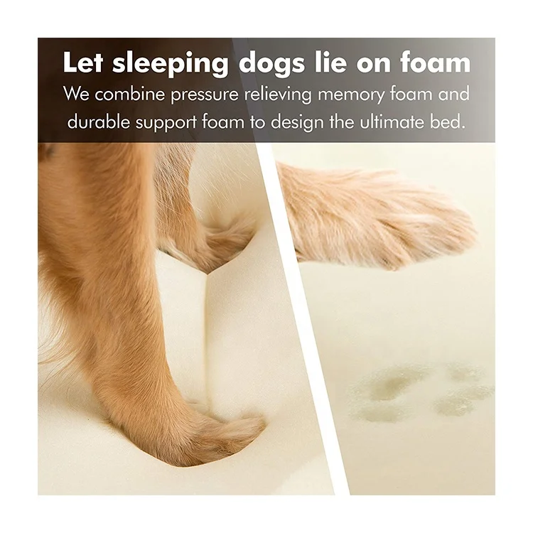 Роскошный моющийся большой ортопедический диван для домашних животных из пены с эффектом памяти, роскошная кровать для собак