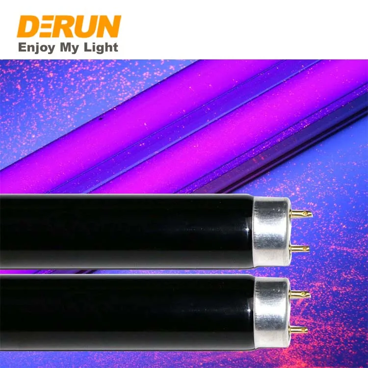 365nm Blb Uv Lamp 4W 6W 8W 10W 13W 15W 18W 30W 36W T5 T8 Linkable UV 365nm BLB Money Detector Black Light Blue Lamp , FLT-BLB