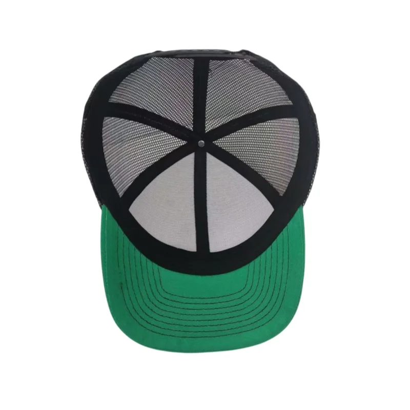 6-Panel Men Dobby Checked Dot Overdyed Sports Cap Vintage Washed Comfortable Cotton Embroidery Logo Trucker cap