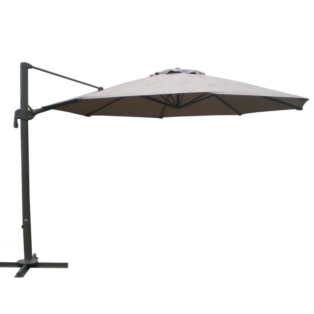 Dia 3.5M round shape with stand pool beach sun hanging parasol cantilever umbrella outdoor patio umbrella