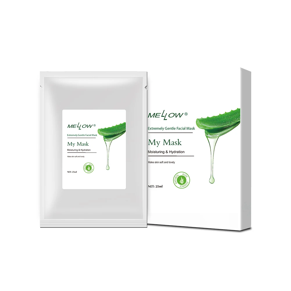 Hot selling Aloe Vera Moisturizing Soothing Facial Mask Brighten Cleansing Face care Mask