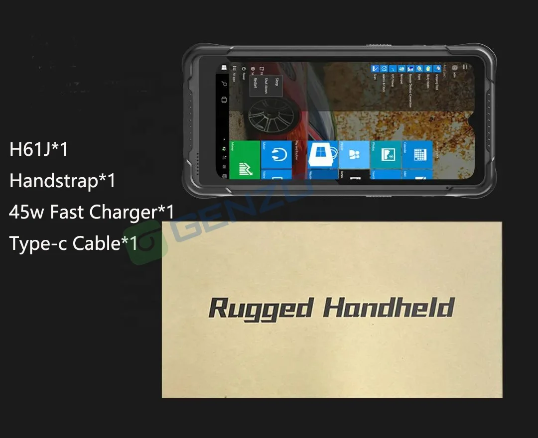 GENZO 6.5 inch IP67 PDA Windows 11 Rugged Phone Industrial PDAS Barcode Scanner Mobile POS Computer handheld terminals windows