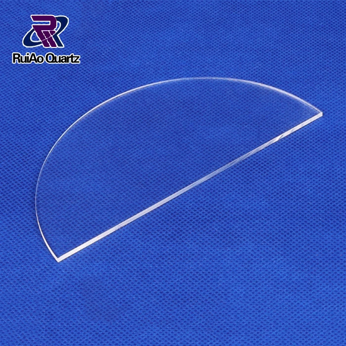 Transparent quartz glass plate disc/disk for heat observation window