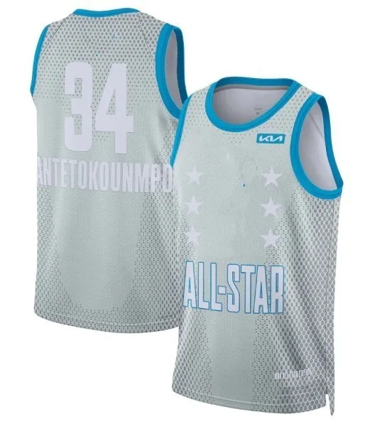 Wholesale New 2022 Hot Pressed #21joel Embiid #30 Stephen Curry #6 James All_star Jersey