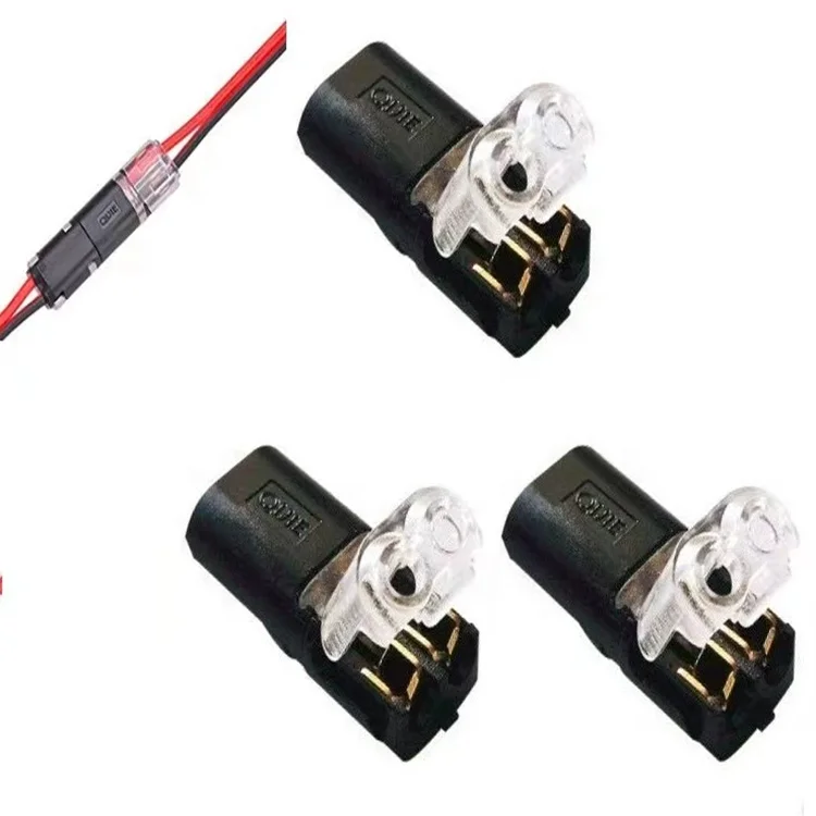 2-контактный разъем для провода, быстроразъемный обжимной соединитель для электрического кабеля, обжимные клеммы для проводов, Светодиодные Автомобильные Разъемы 22-20AWG