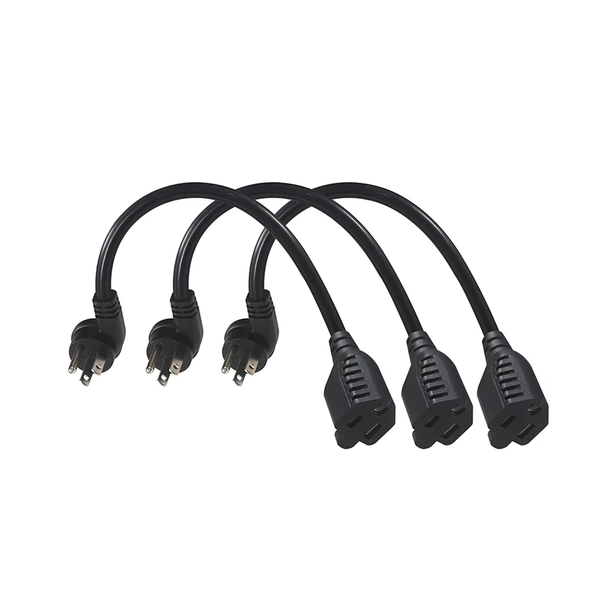 Outdoor Extension Cable Heavy Duty NEMA 5-15P to 5-15R 16/3 Gauge Flexible Cold-Resistant Appliance Cord Outside
