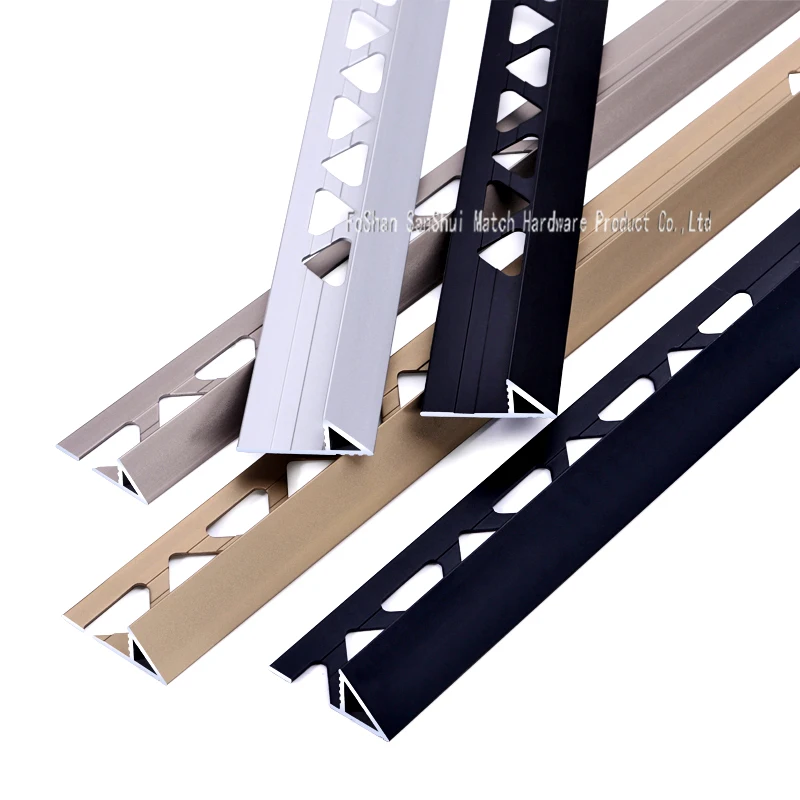 Chinese suppliers directly supply ceramic tile decorative metal profiles corner strip aluminum decorative profiles
