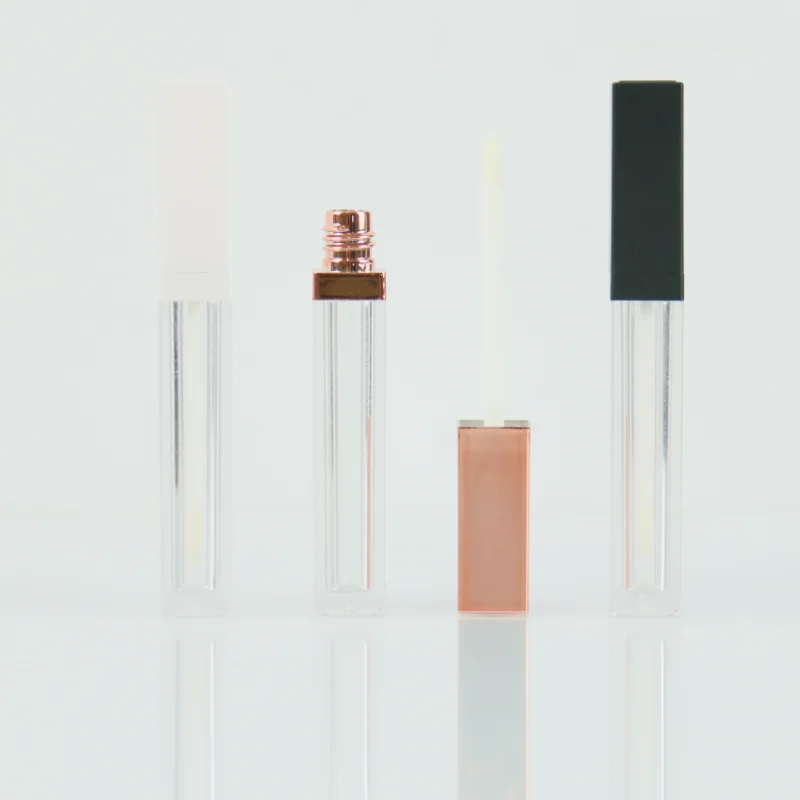 Personal Care Black Color Modern Lip Gloss Bottles Private Label Fashion Design Plastic Matte Lipgloss Tubes