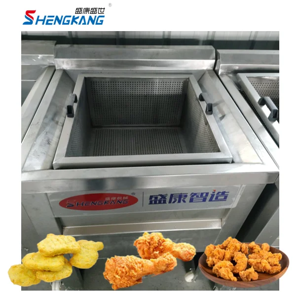 Small Commercial 20-50kg potato chips french fries frying machine kfc restaurant chicken pork skin fryer for sale