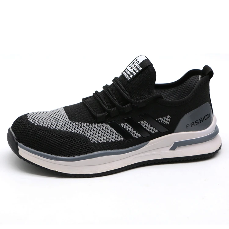 ENTE SAFETY fashion design black slippers light weight plastic steel toe safety shoes