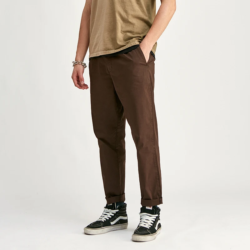 SABIN pantalone de hombre high quality summer fashion mens designers wide legs  loose fit casual khaki trousers chino pants