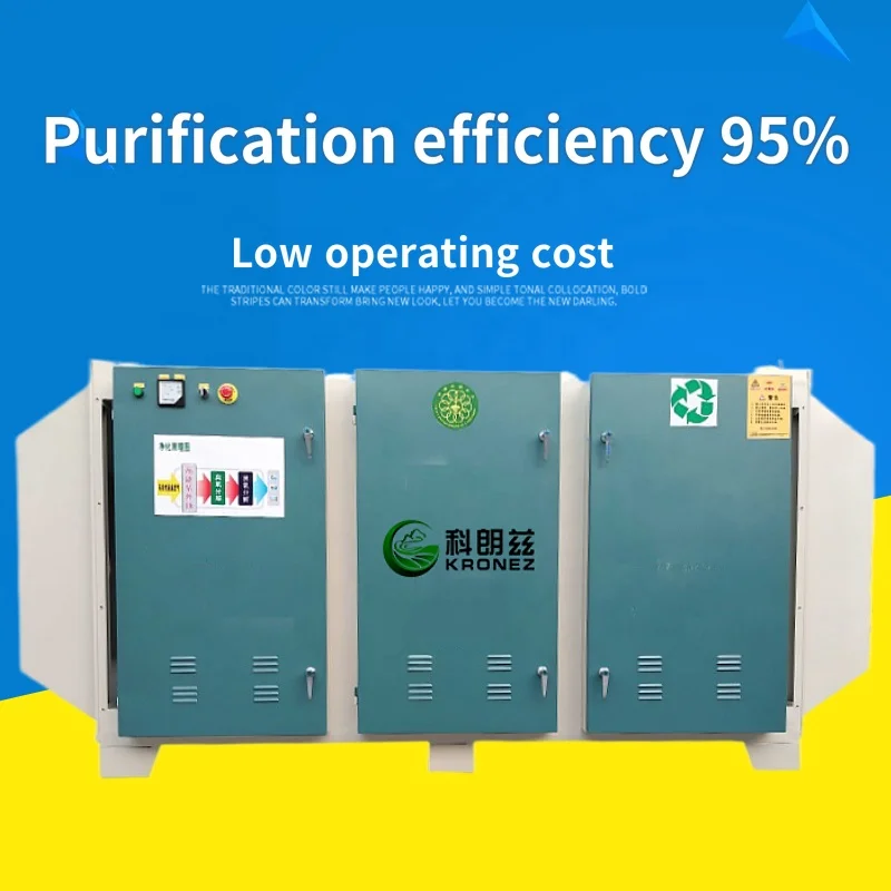 Electroplate Plasma Purification Deodorization Organic Waste Gas Treatment UV Photooxygen Catalysis