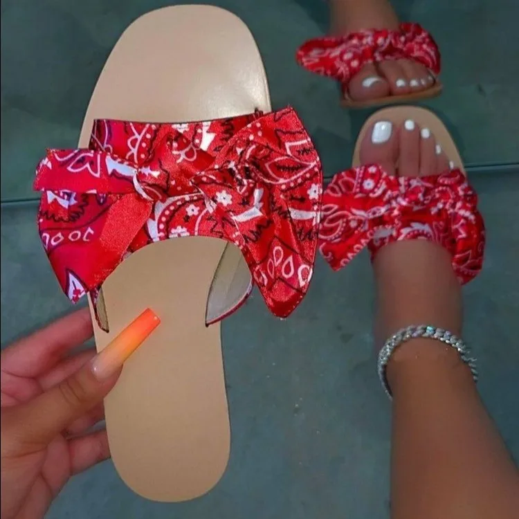 
TG40 2021 hot sale bandana custom plus size home slippers trendy popular womans slippers 