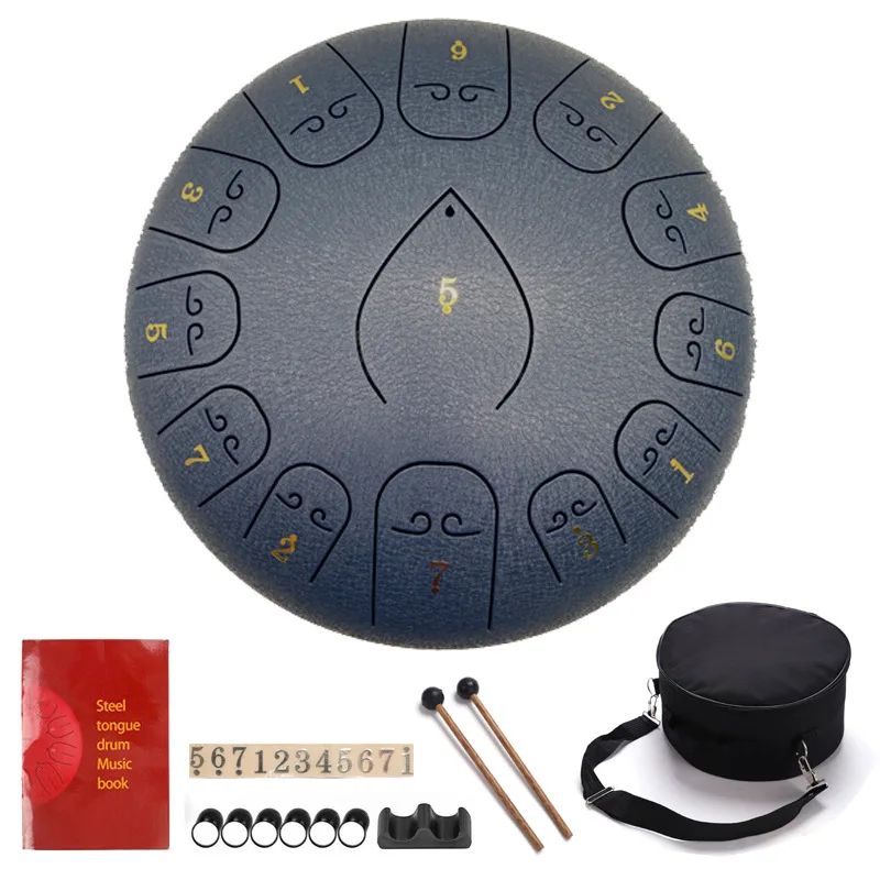 12-inch 13-tone ethereal drum carbon steel material hollow drum worry-free drum forget-worry drummer disc