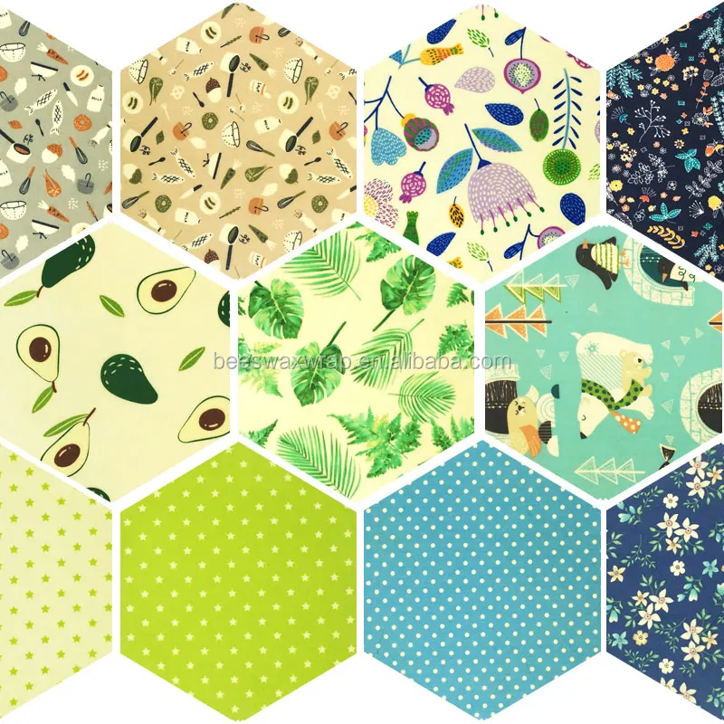 LFGB Certificated Sustainable Fabric Beeswax Food Wrap