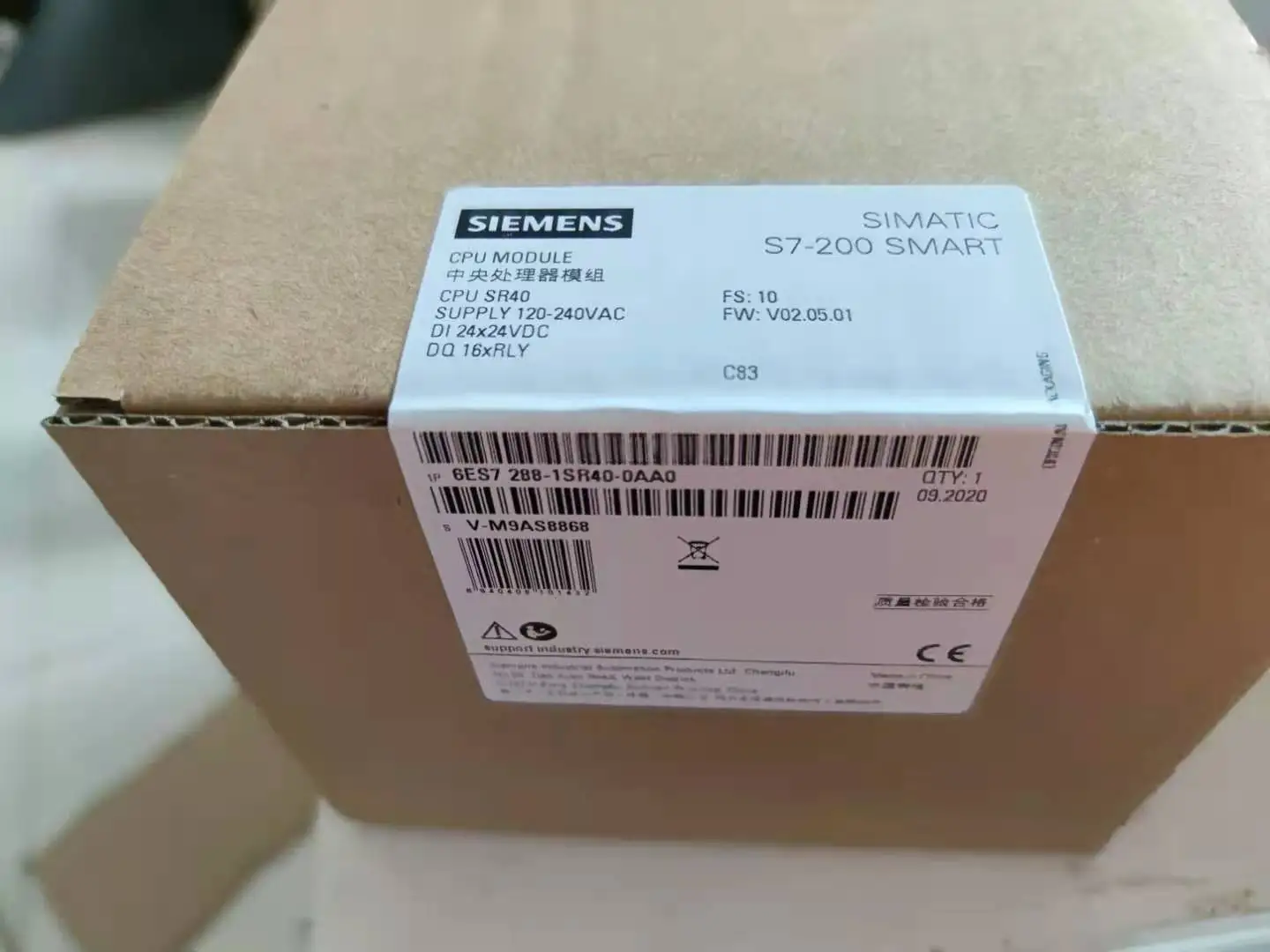  Сименс PLC S7-200 Смарт Стандартный процессора 6ES7288-1ST20-0AA0 SR20/ST20/SR30/ST30/SR40/ST40/SR60/ST60 совершенно новый аппарат не Привязанный к оператору сотовой