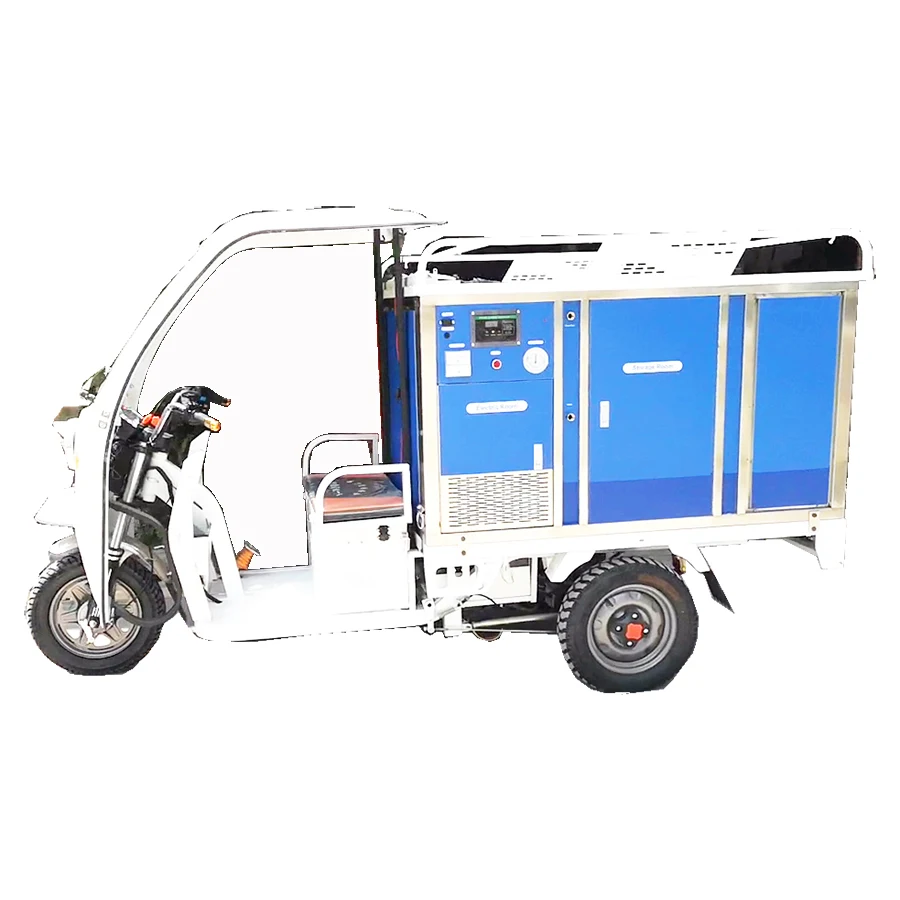 Golf Cart Tricycle Mobile Door to Door Steam Car Wash Machine