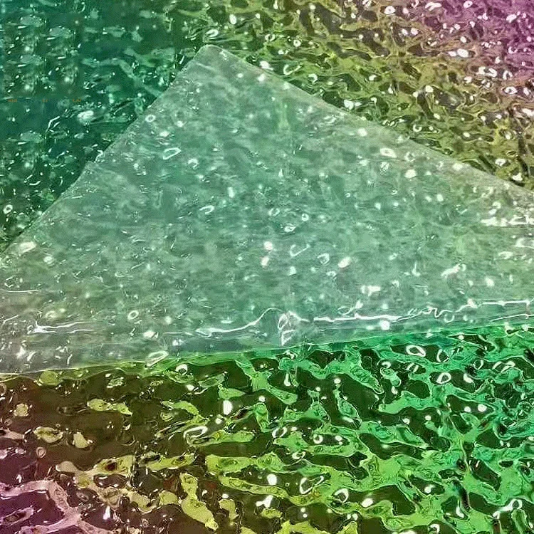 Decorative Colored Stamp SS 201 430 304 Wall Panel Water Ripple Hammered Stainless Steel Sheet For Curtain Wall