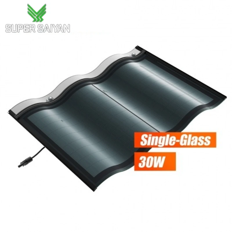 Saiyan Solar Roof Tiles 30w 40w 50w Solar Panels Tiles 50watt Solar Tile For Solar Energy System