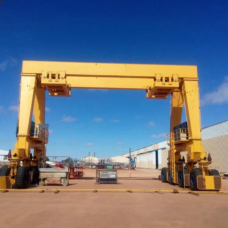 Double Beams RTG Rubber Tyred Container Gantry Crane for Sale