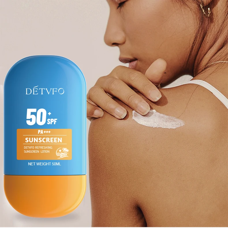Uv Sunscreen Waterproof Long-Lasting Anti-Oxidation Organic Spf50 Sun Screen Face Sunscreen Cream Spf 50