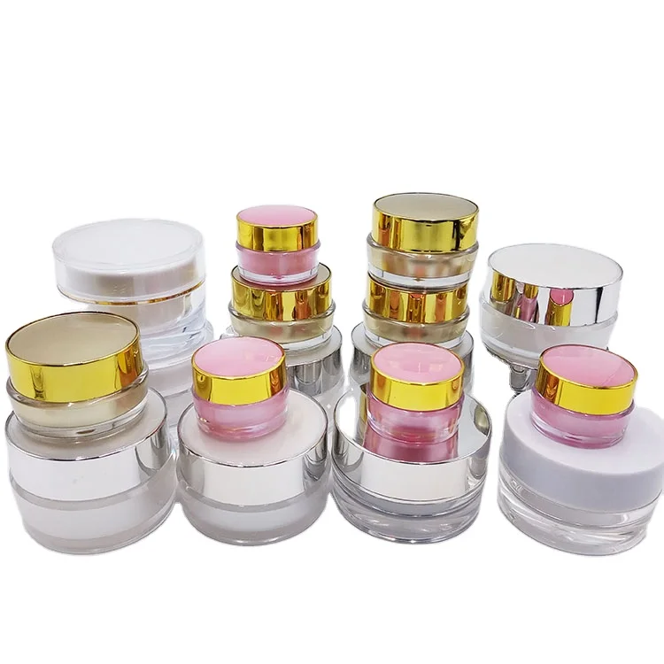  Manufacturer customize 10g 15g plastic jar cream lotion Custom cosmetic