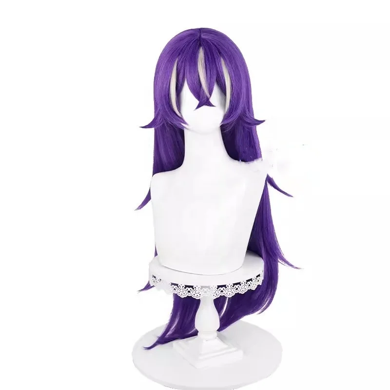 Wholesale Genshin Impact Cosplay 85cm Long Purple Chevreuse Wig Synthetic Anime Halloween Party Cosplay Wig