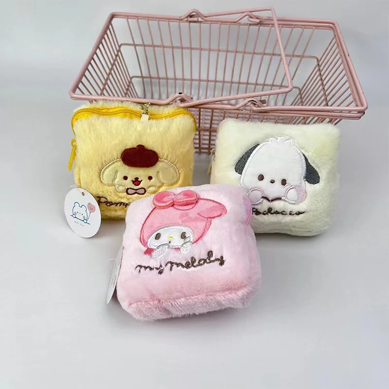 Wholesale Cute Sanrios Cartoon Key Case Coin Purse Soft Small Wallet Purse for Kids Girlfriend Plush Japan Design Perfect Gift
