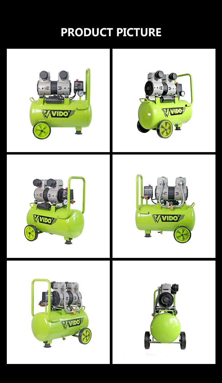 VIDO manufacture supply 24L small air compressor(oil-free) compressors  pump buy from China for car