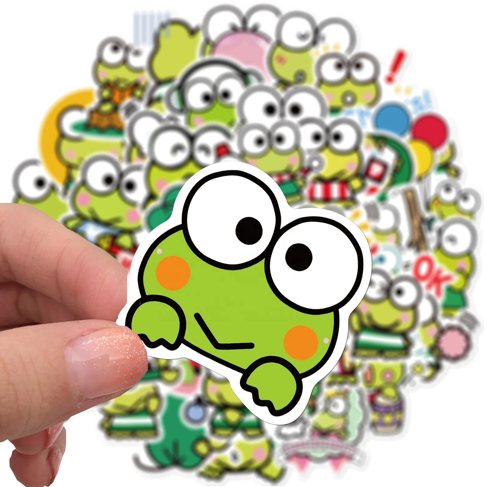  50 шт. милые наклейки Kero Keroppi для детей подарок гидро колба ноутбука чемодана пользовательские
