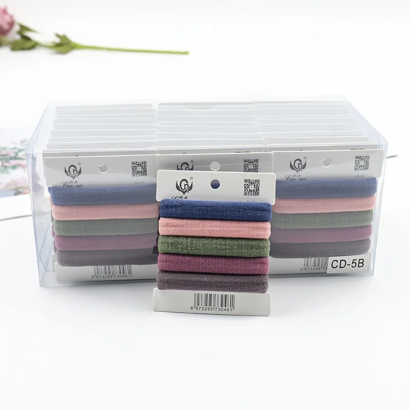 Nylon Ponytail Holder Elastic Hair Bands for Women Wholesale Cheap Price Candy Color Hair Accessary 200pcs Decoration Fashion 2g