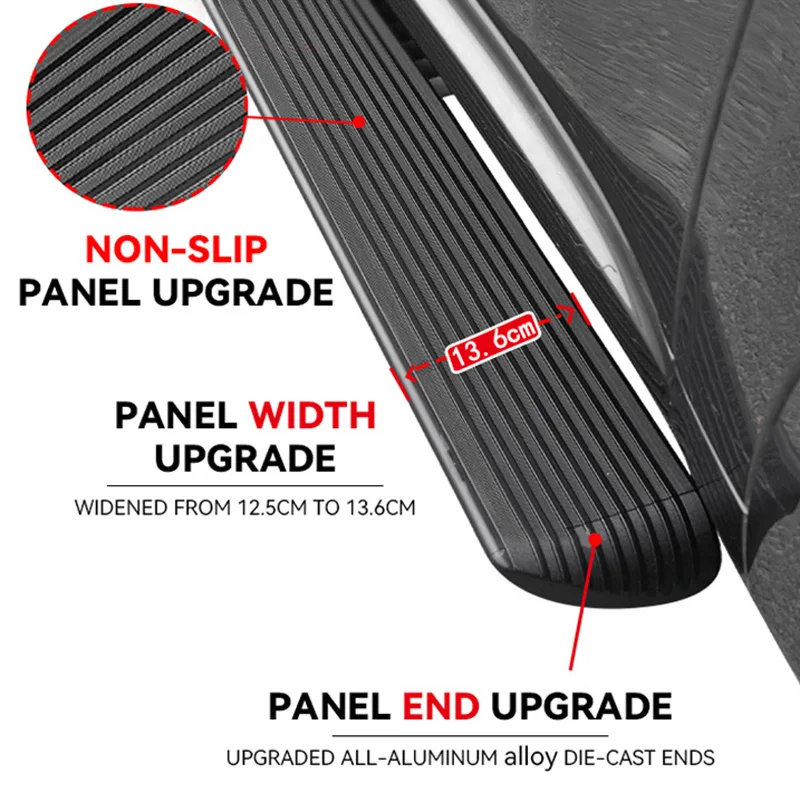 YTPIONEER Car Automatic Retractable Auto Power Electric Side Step Running Boards T6 T7 T8 Accessories for Ford Ranger 2012-2019