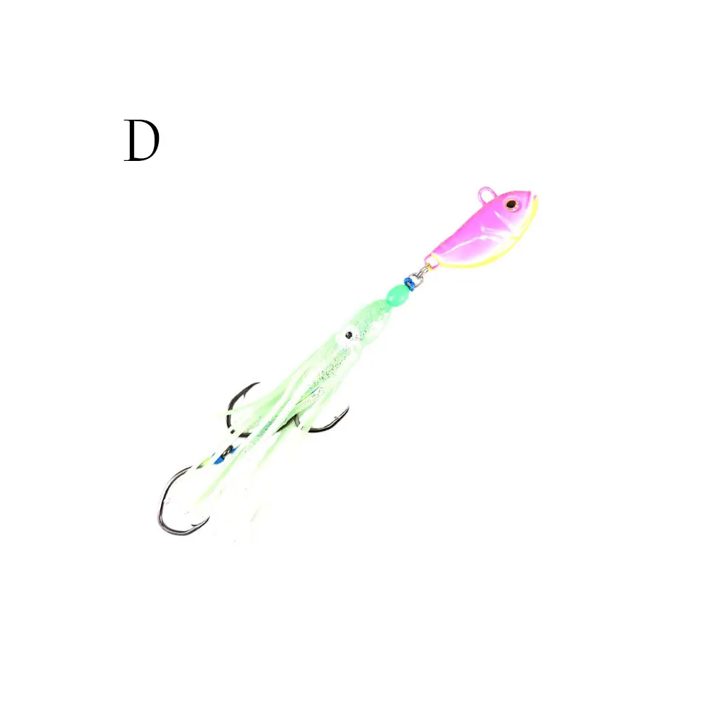 Jig artificial lure jigging head soft lure octopus bait lure with hooks big game sea fishing for jig