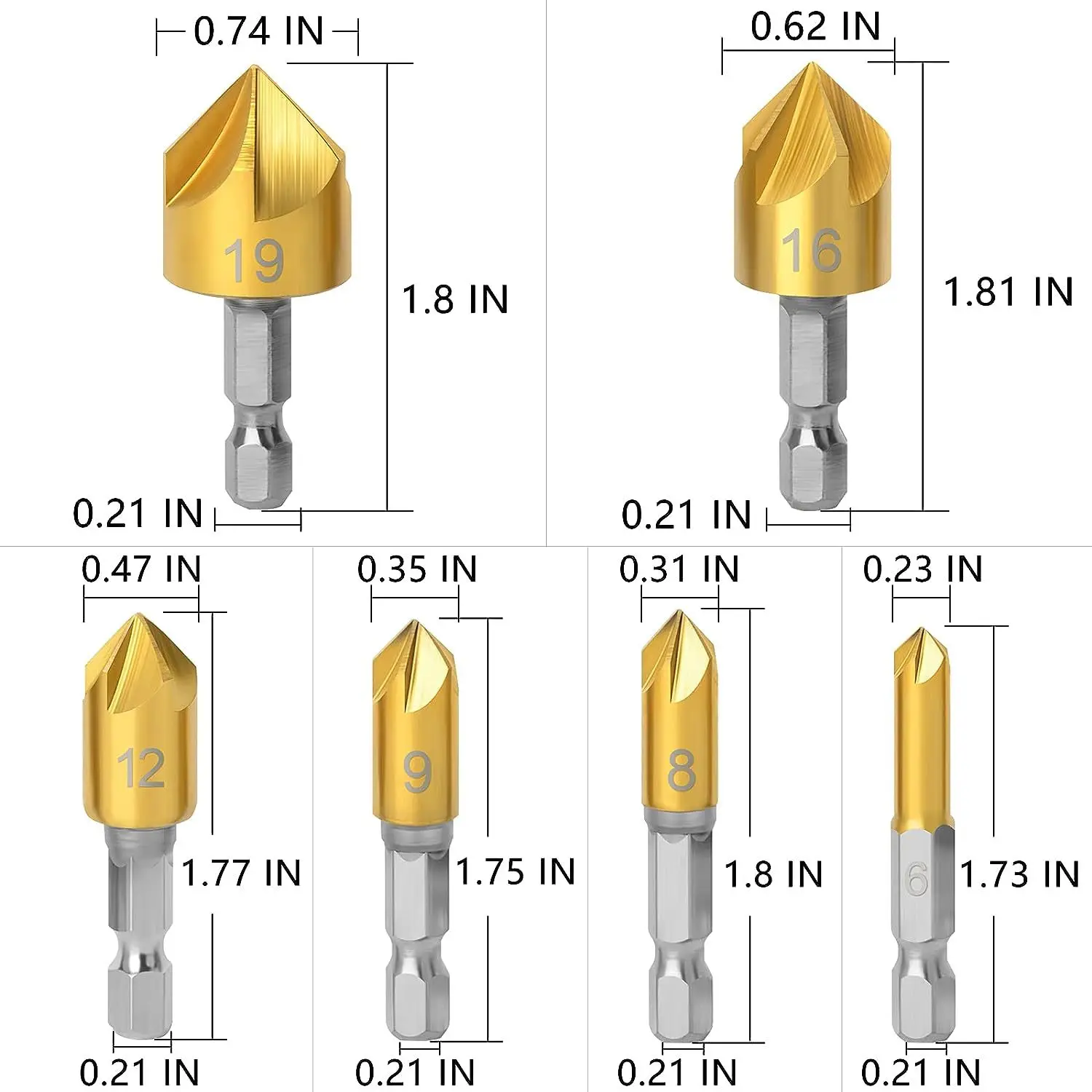 26pc drill bit combination set center punching woodworking three pointed drill wooden plug drill