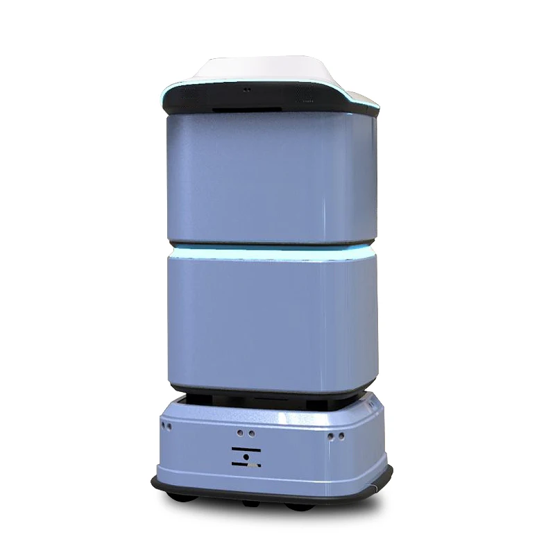 High efficiency built in Lidar and sensor food delivery robot