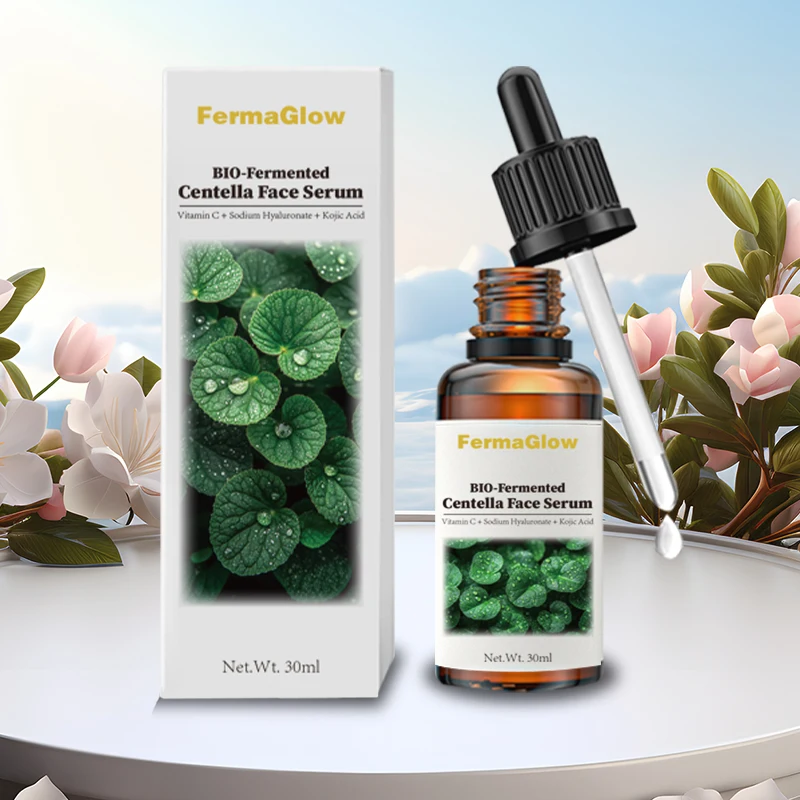 Сыворотка FermaGlow Centella Asiatica с гиалуроновой кислотой и витамином е для успокоения восстановления глубокого увлажнения кожи