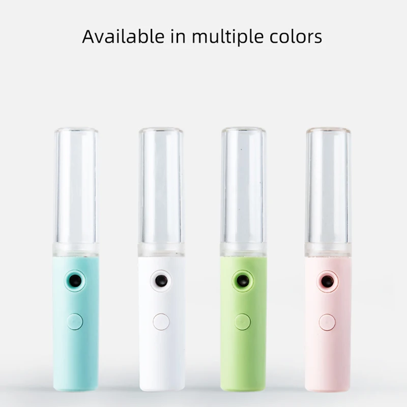  Portable Mini Mist Spray Facial Moisturizing Usb Rechargeable Beauty Instrument Face Humidifier Daily Cooling Water