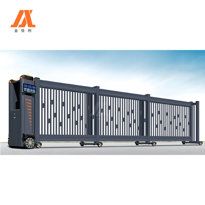 Commercial Automatic Telescopic Sliding Gate Electric Security Industrial Gate Section Main Sliding Gate