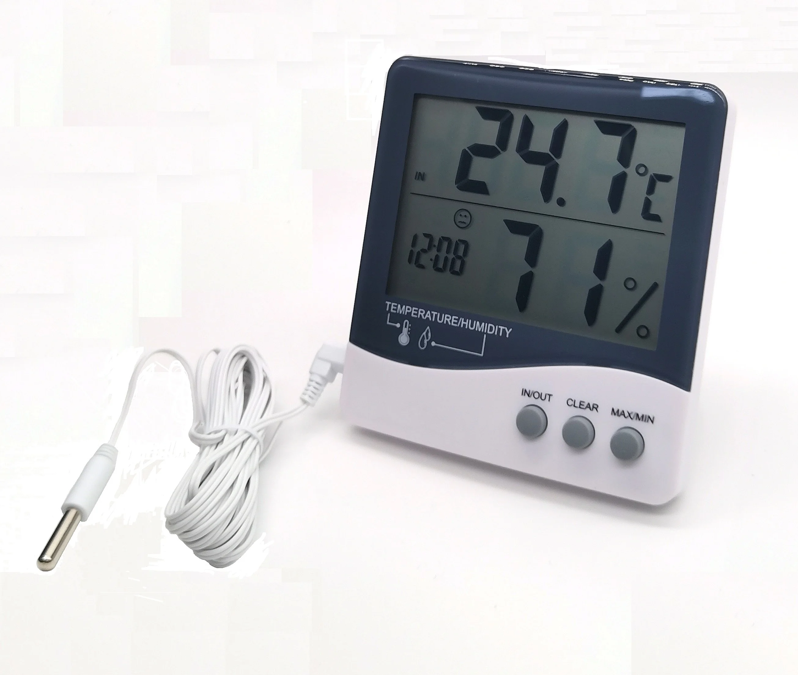 Digital Indoor Outdoor Temperature Gauge and Humidity, Large LCD Digital Hygrometer thermometer