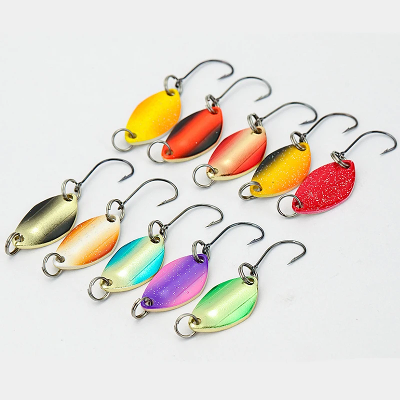 WEIHE 21pcs/43pcs metal fishing lure metal spoon lure kit trout fishing spoons combo pesca spinner bait tackle box fishing unit