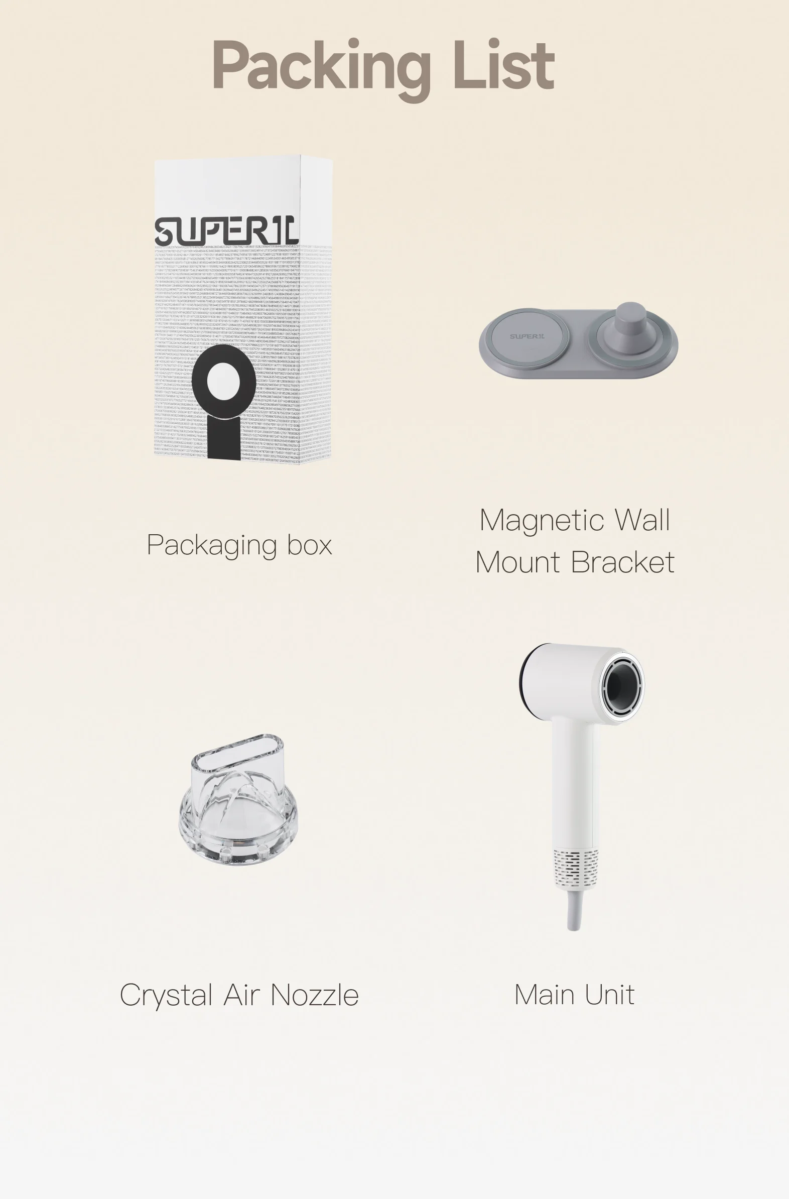 Portable Super Brushless Travel Electric Mini professional High Speed Hair Dryer