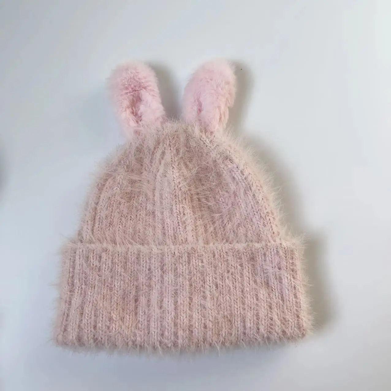 2024 New Design Winter Warm Animal Ears Hat Cashmere Children knitted Hat Beanie Customized Kids Fleece Warm Hat with Ears