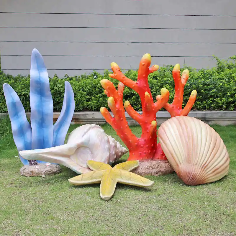 Life size sea creature resin marine life fish statue fiberglass sea animal figure for carnival ocean party decorations