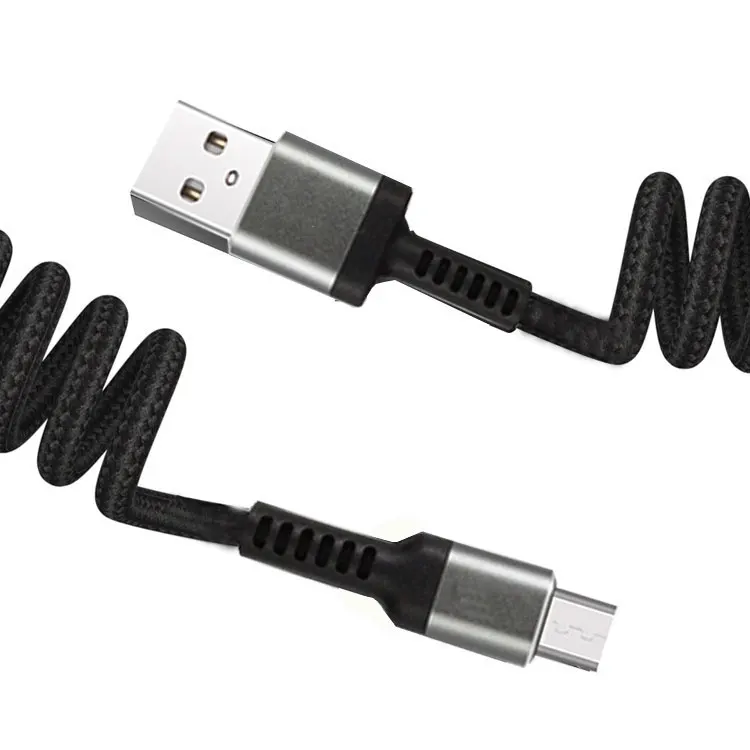 new products 2022 Factory Custom 1.5m 8 Pin To Usb Data Cable Line 2.4a Phone Charging Spring Cable Line