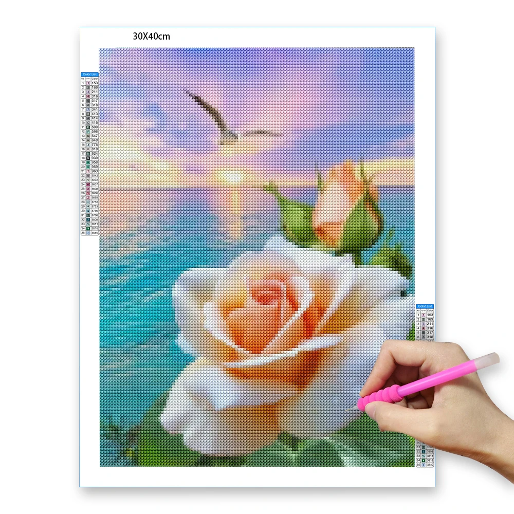 Wholesale Sunflower Full Diamond Drill Painting 5D Diy Colorful Flower painting Home Decor